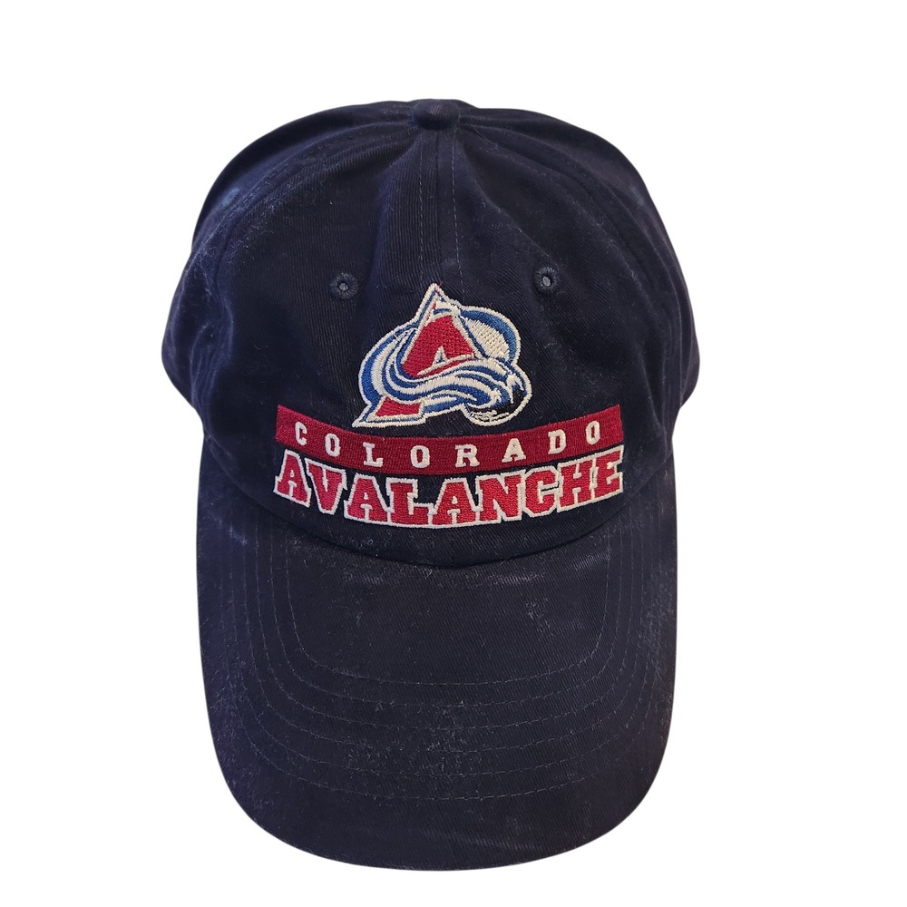Colorado Avalanche CCM Navy Blue Embroidered Logo Baseball Cap Men One‎ Size